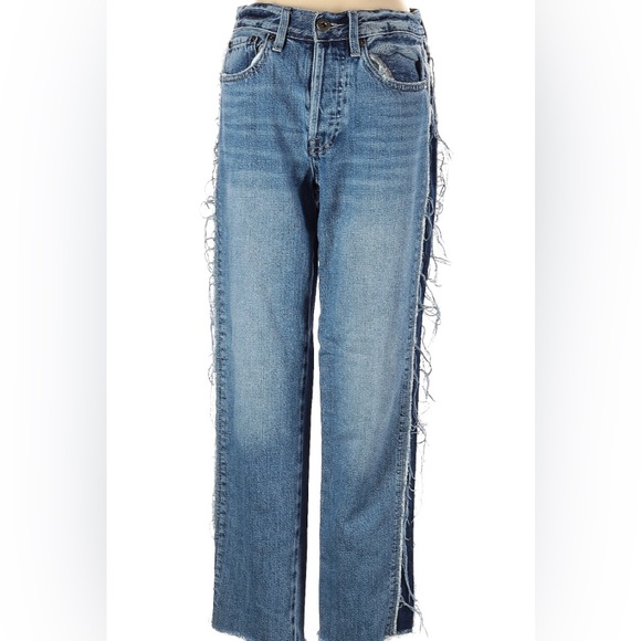 Pistola button fly raw edge denim jeans - Picture 8 of 13